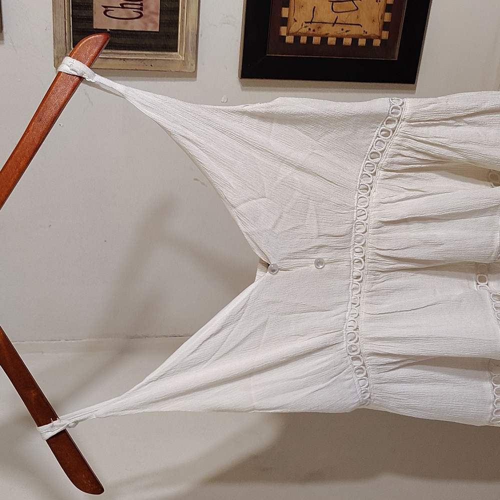 SHEIN White Tiered Sleeveless Camisole - Picture 4 of 6